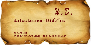 Waldsteiner Diána névjegykártya