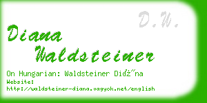 diana waldsteiner business card